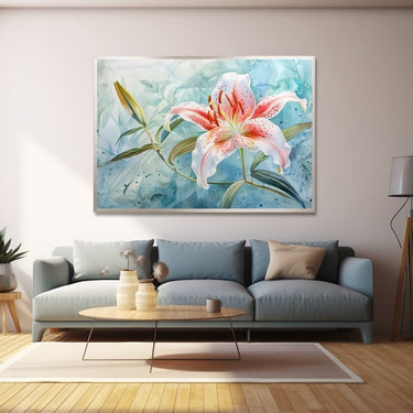Lily Flower Oil Painting